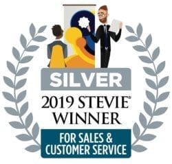 Logo 2019 Silver Stevie Award 